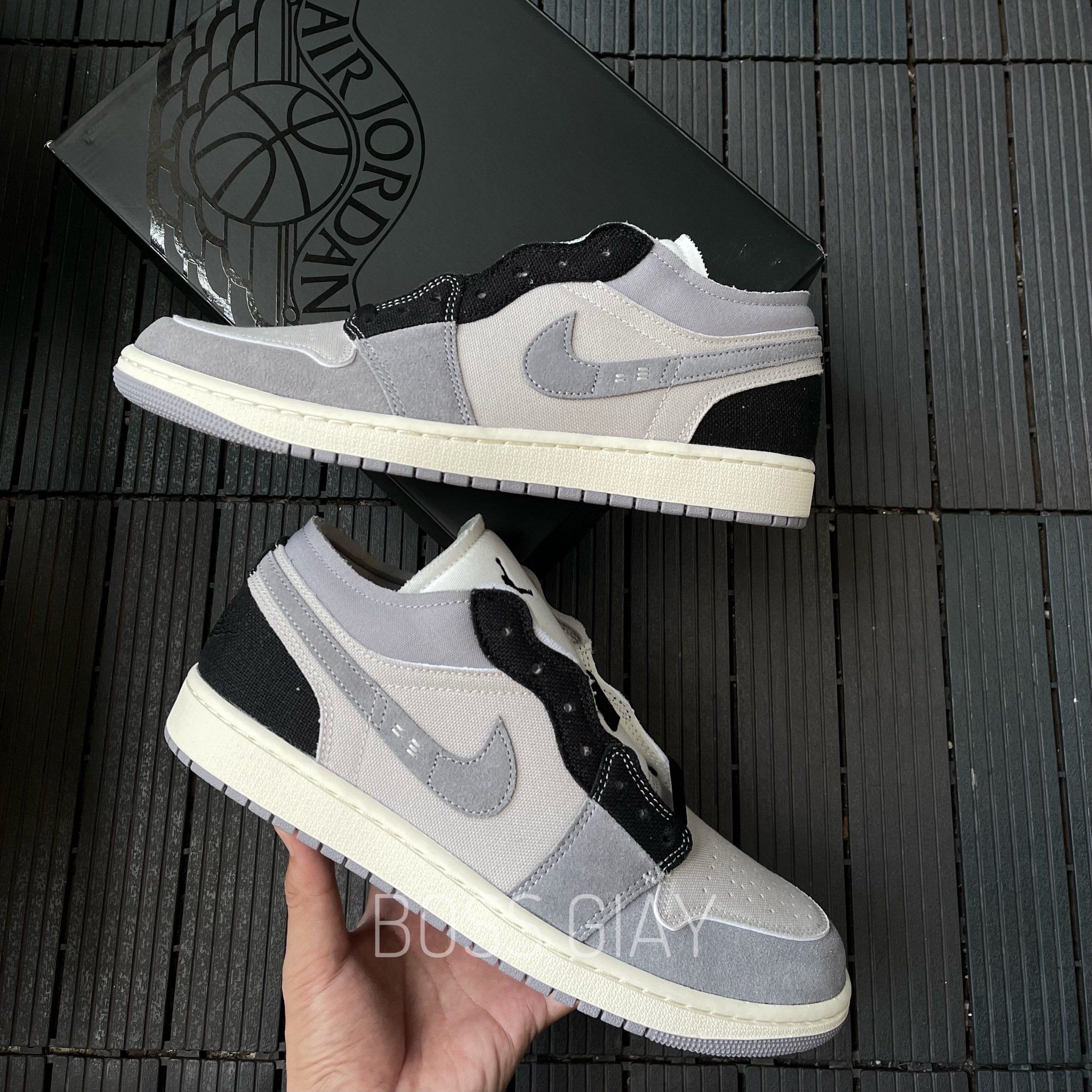  Nike Jordan 1 Low SE Craft Inside Out Cement Grey DZ4135 002 