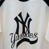  Áo thun New Era  Yankees Cream Black 12224586 