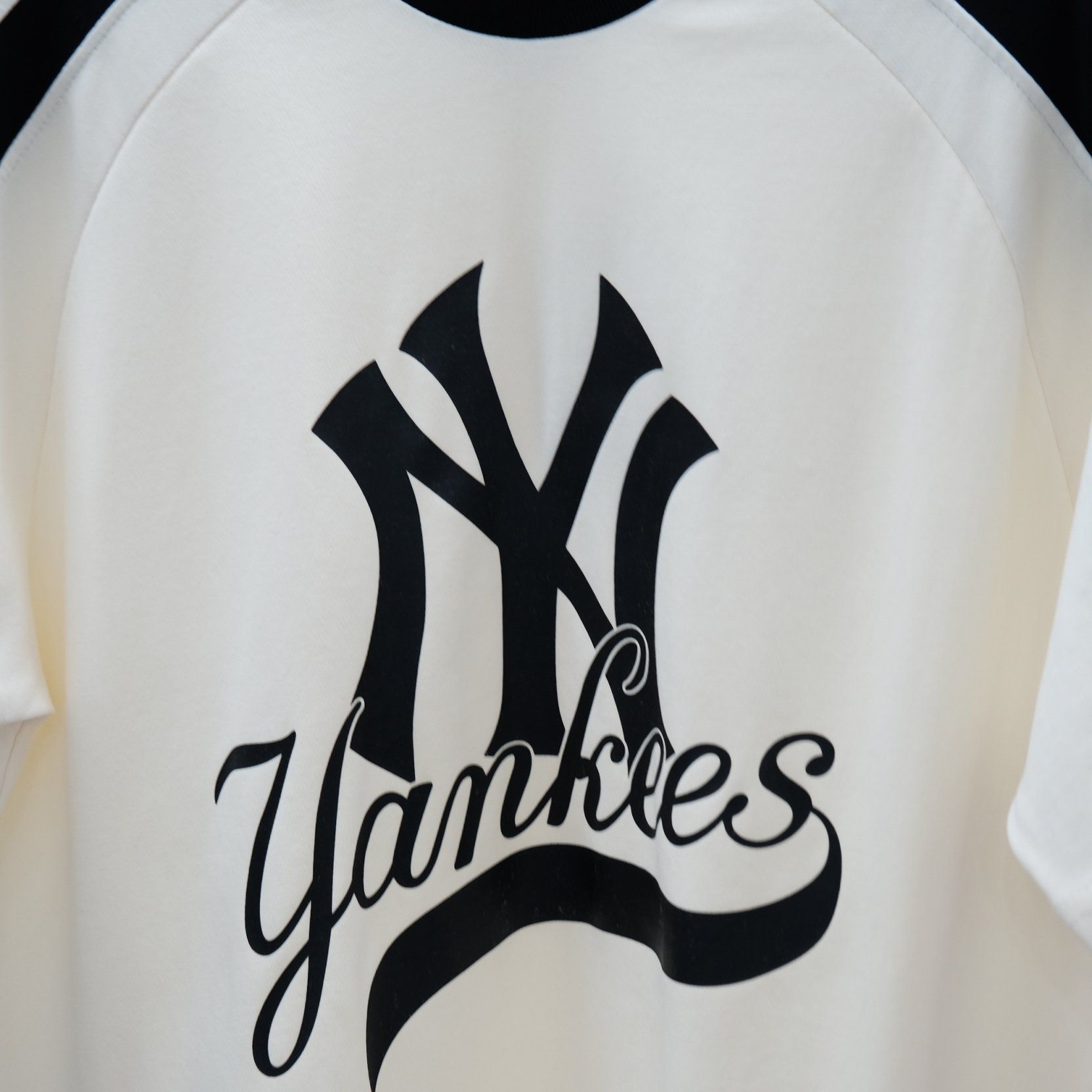  Áo thun New Era  Yankees Cream Black 12224586 