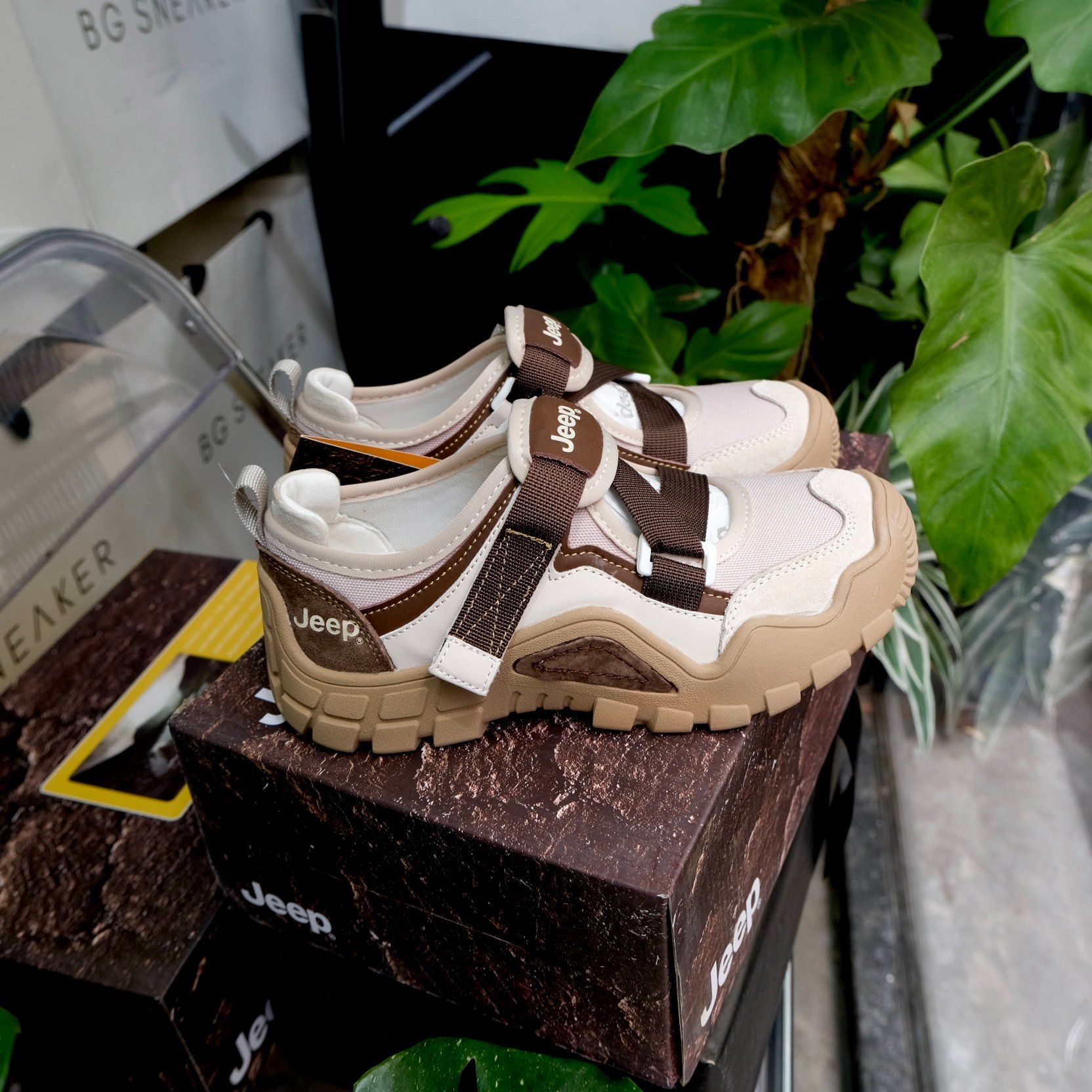  Giày Jeep Mary Jane Velcro ''Choco'' [PD241WAS873] 
