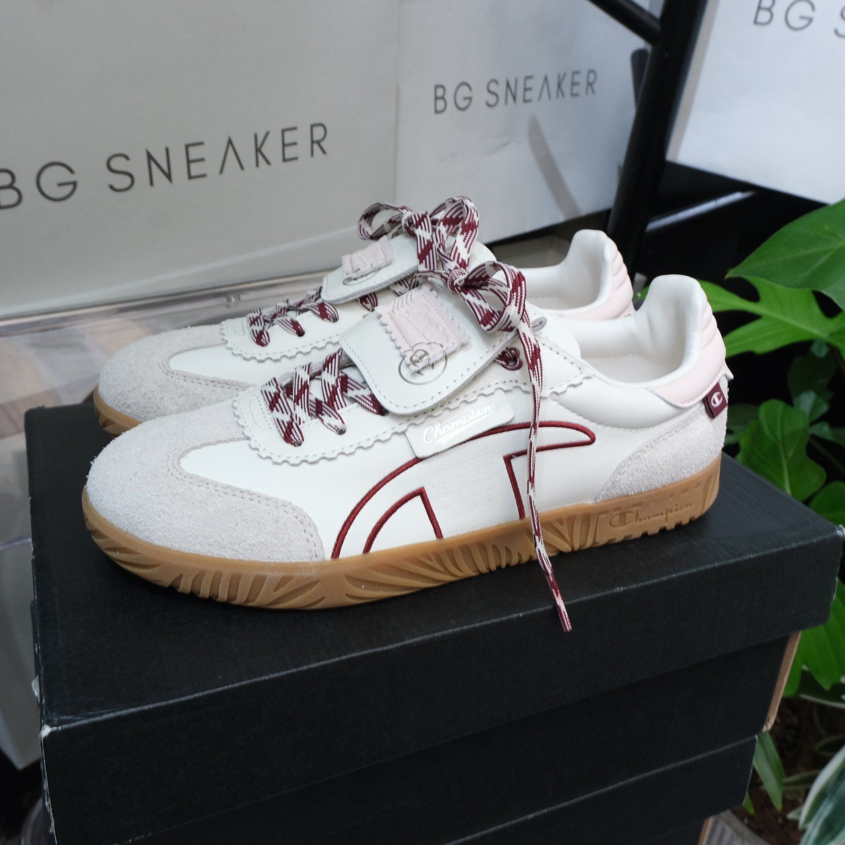  Giày Champion Essentials Champ T-Trainer ' White/Red ' [ U5AFCTW15K2 ] 