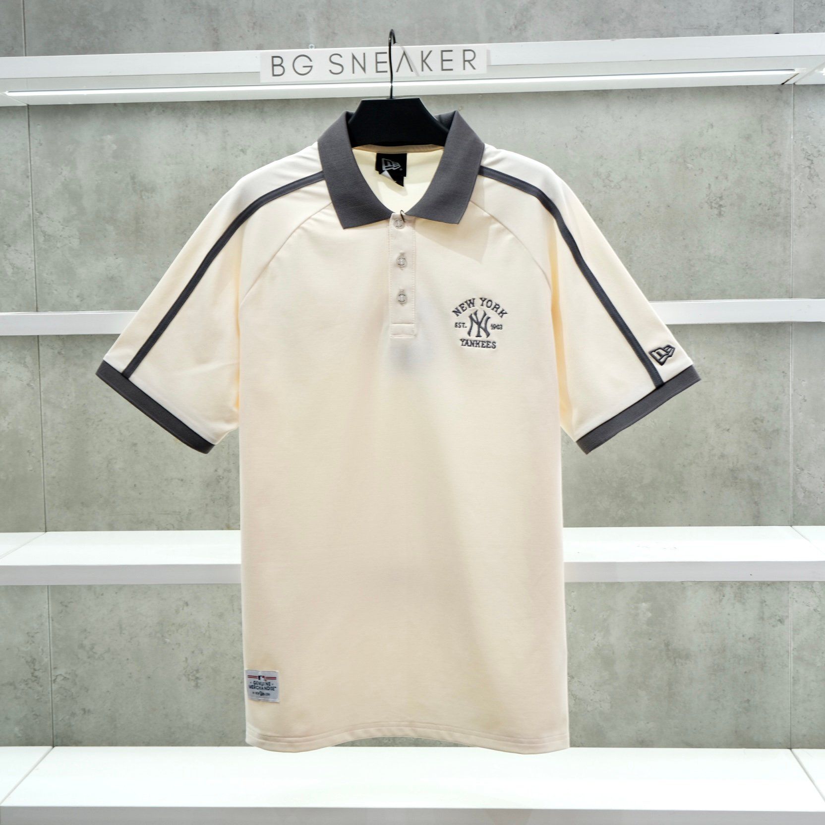  Áo Thun Polo New Era NY  Basic CREAM NAVY 14578789 