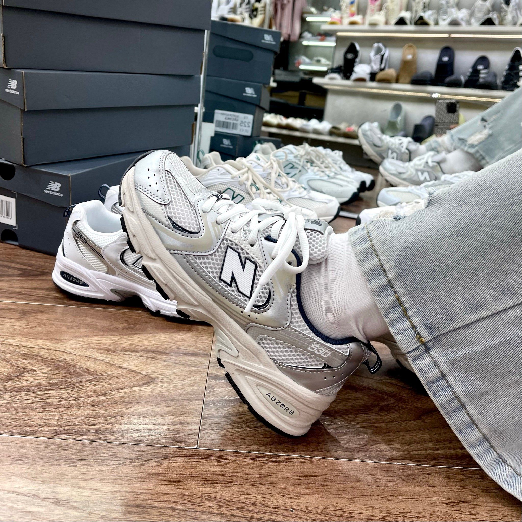  Giày New Balance 530 GS Steel Grey GR530KA 