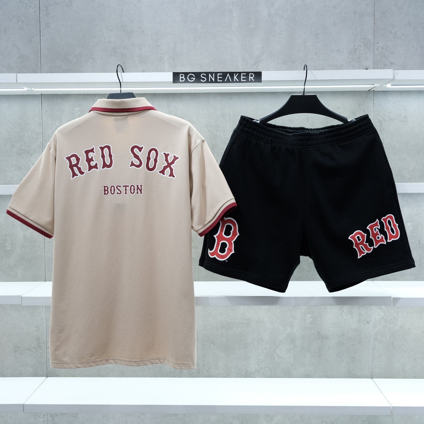  Áo Polo New Era Boston Cream Red 13566321 
