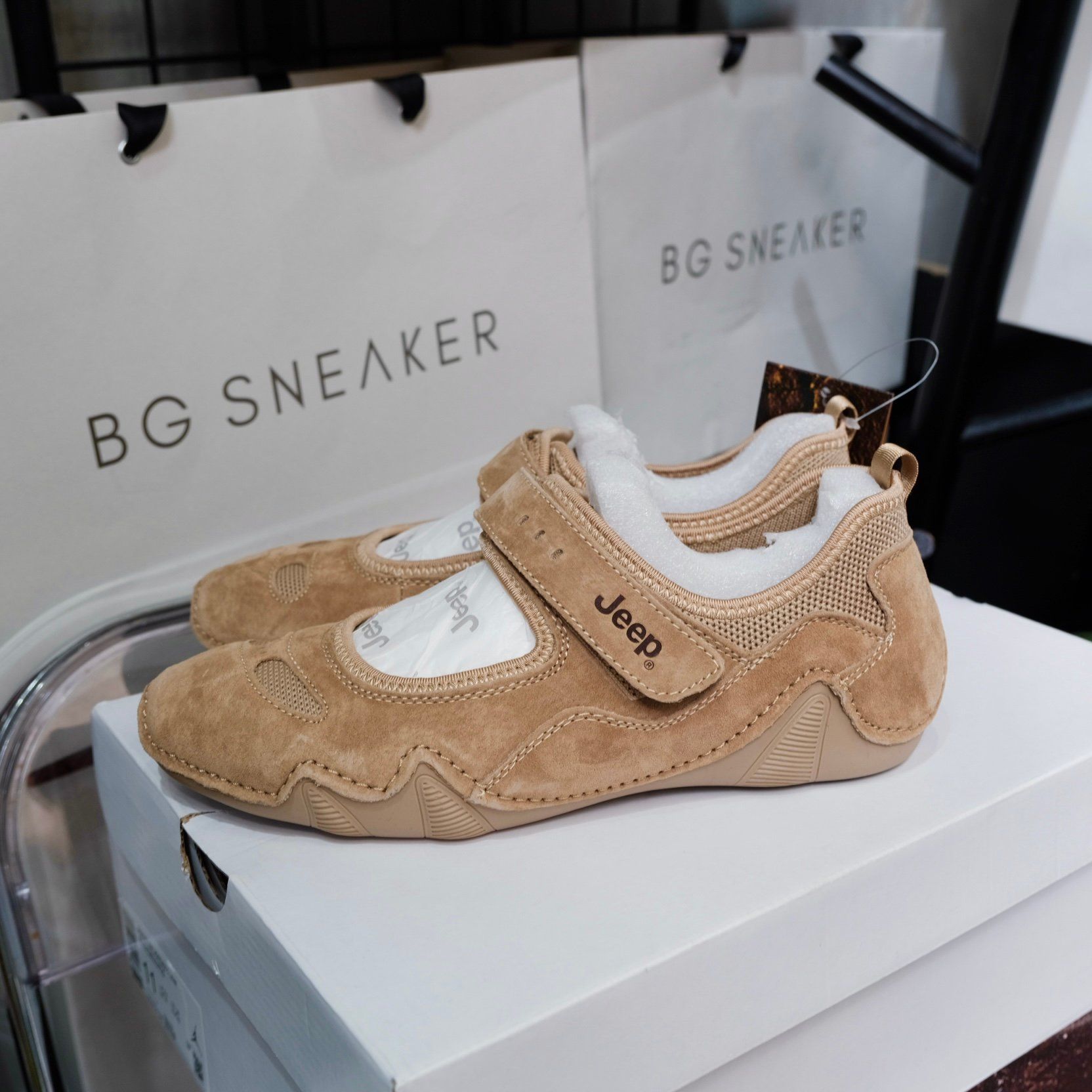  Giày Jeep Lifestyle Shoes Women ’s Low-top Begie [ PX231WAS575 ] 