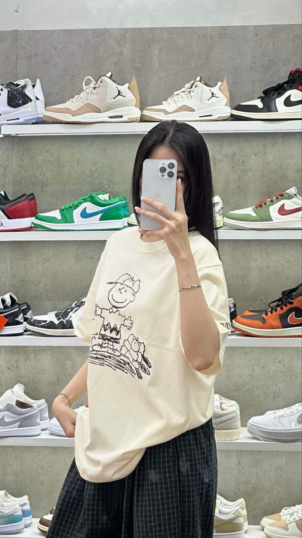  Áo Thun New Era White Cream PEANUTS  14124665 