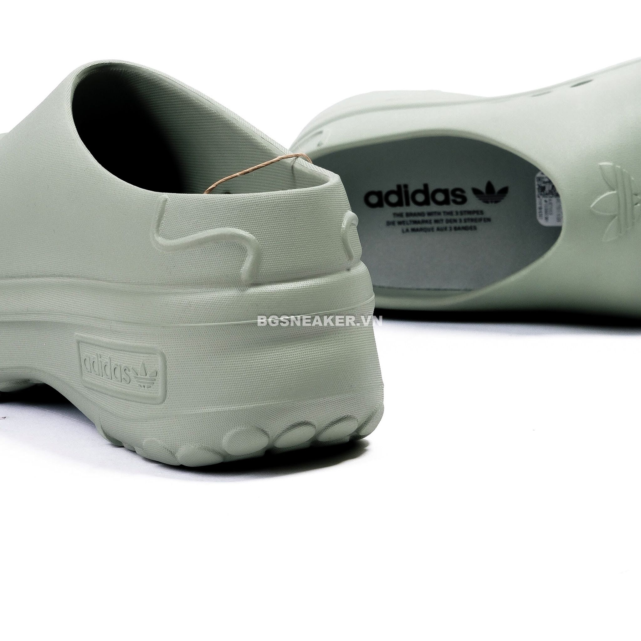  Dép Adidas Adifom Stan Smith Mule Silver Green IE7053 