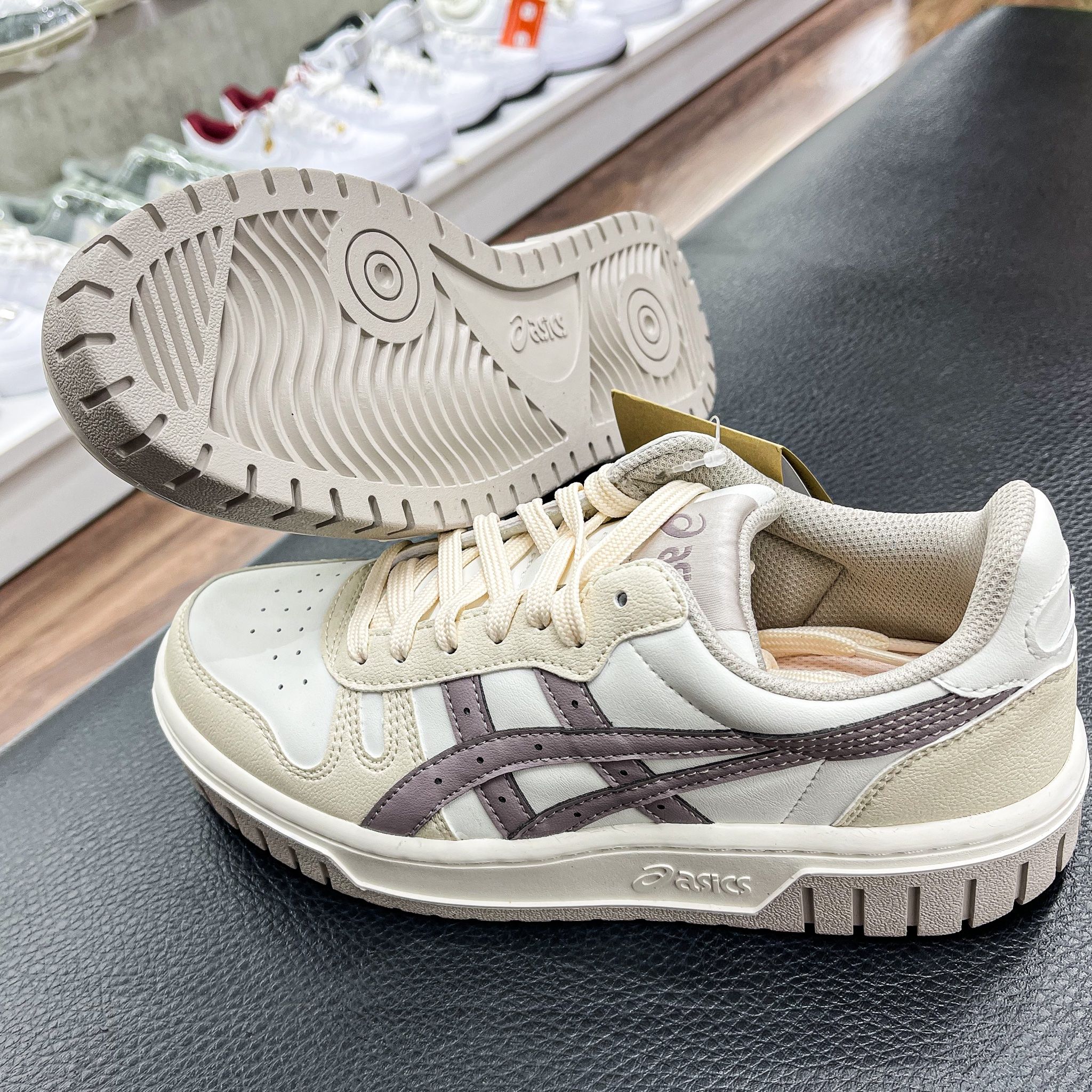  Asics Court Mz 'Beige/ Grey' [ 1203a508 100 ] 