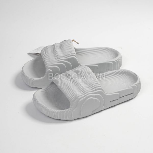  [ HQ6465 ] Adidas Adilette 22 Slides Clear Grey 