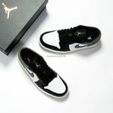  Giày Nike Air Jordan 1 Low Black Toe Medium Olive 553558-092 