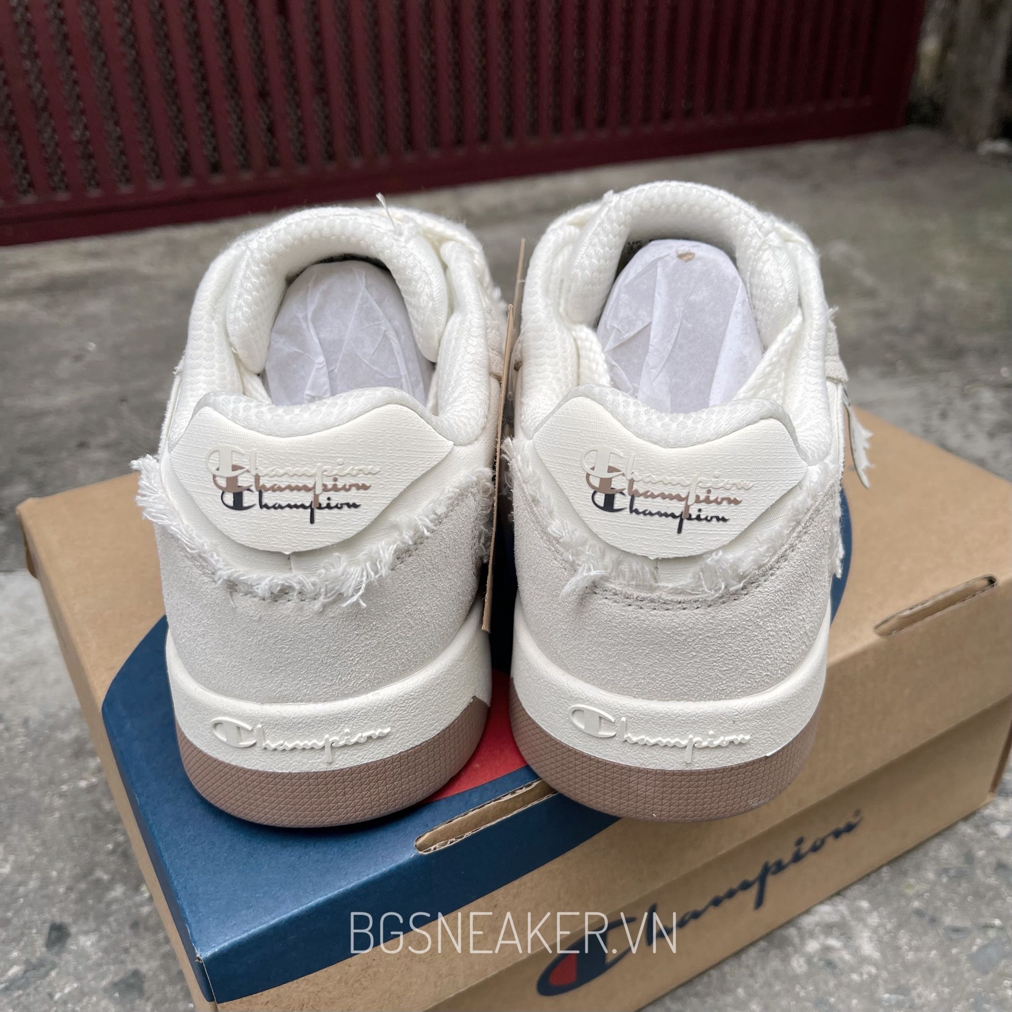  Giày Champion Low-Top Skateboard Shoes Unisex Milk White U5AFCTU28A1 
