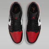  Nike Air Jordan 1 Low Bred Toe 553558 - 161 