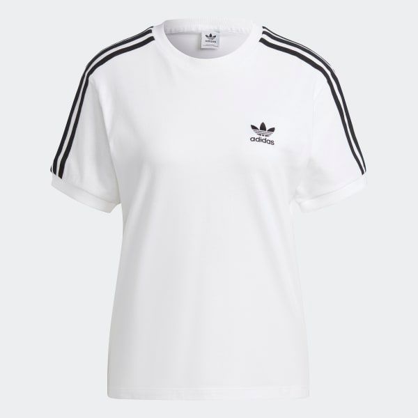  Áo Thun Adidas Nữ 3 Sọc Màu Trắng  IB7410 