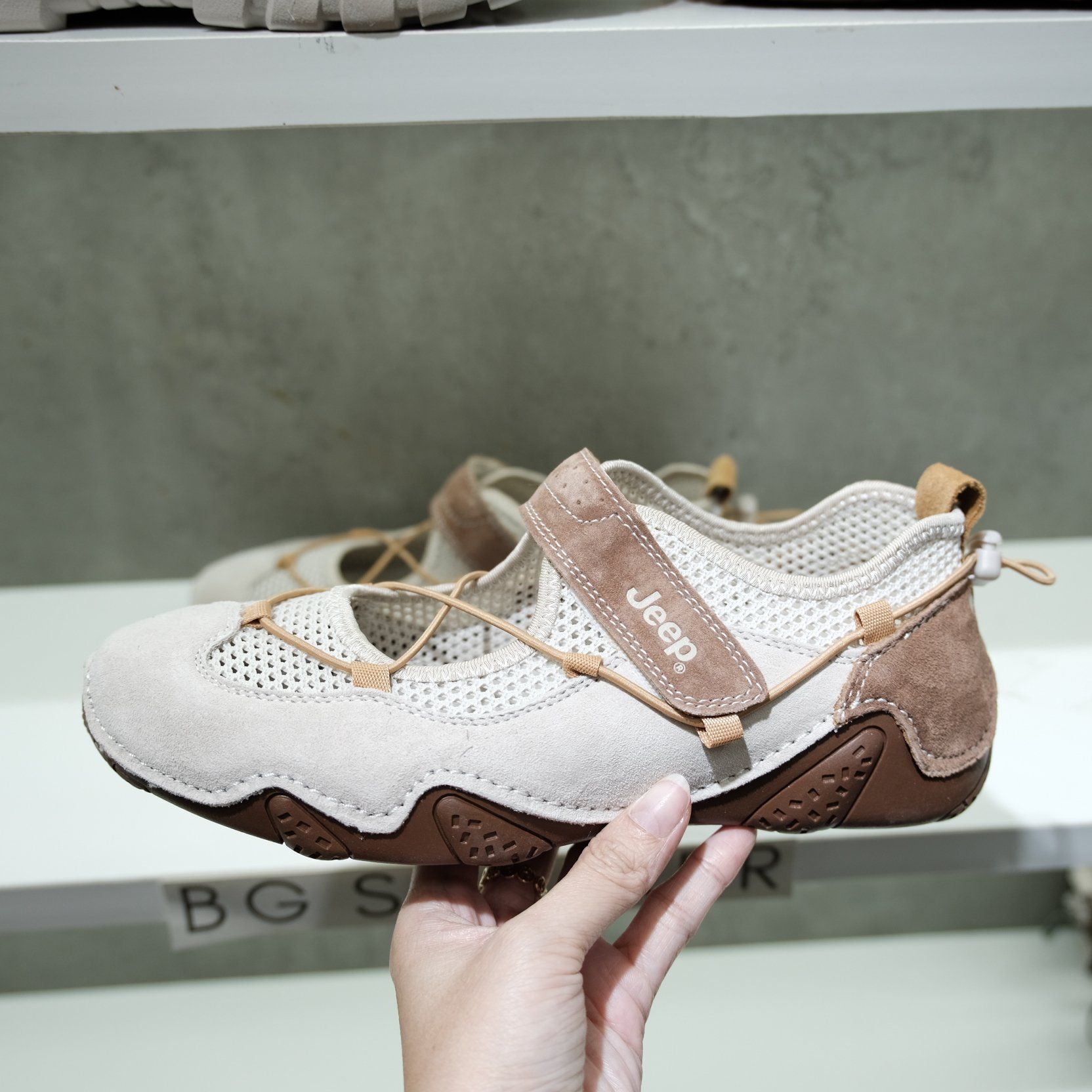  GIÀY Jeep Retro Running Begie  Brown  PX241WAS932 