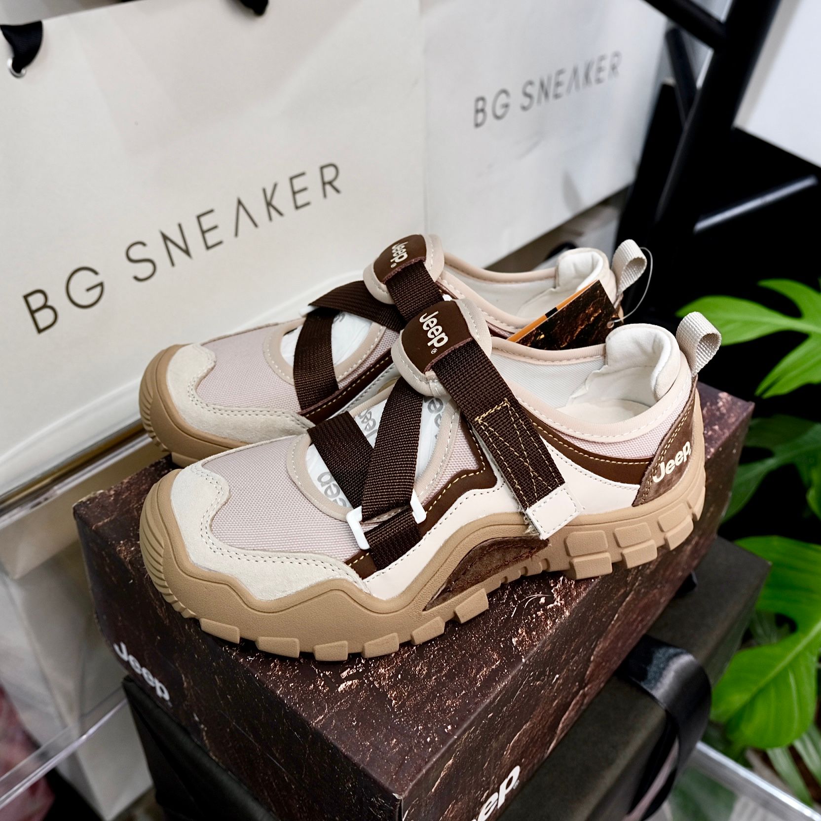  Giày Jeep Mary Jane Velcro ''Choco'' [PD241WAS873] 