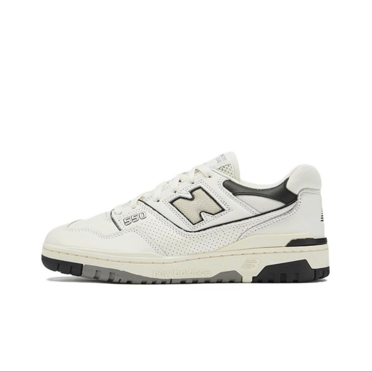  New Balance 550 Cream Black   BB550LWT 