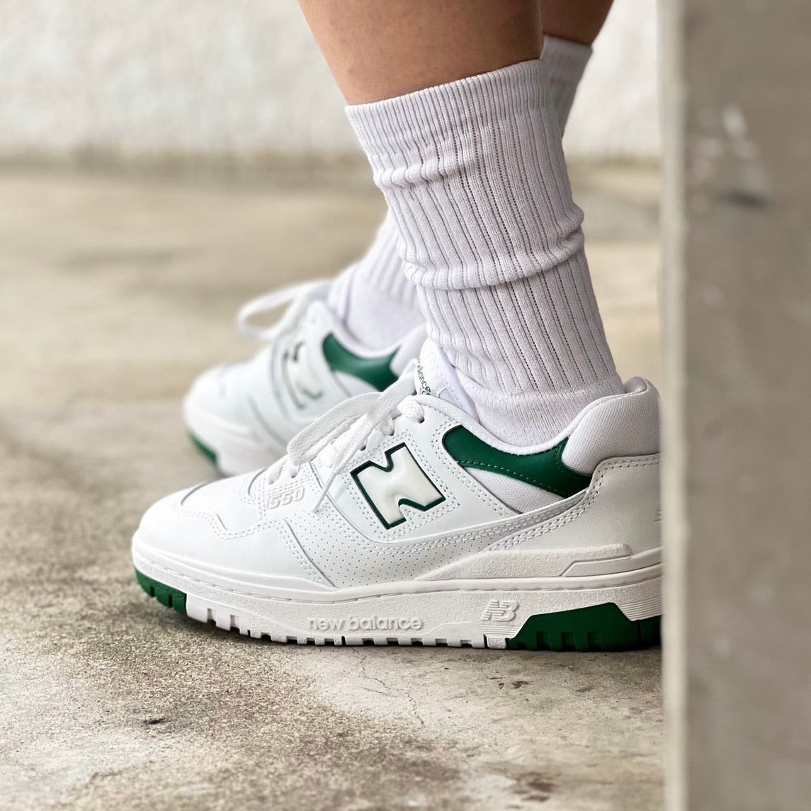  Giày New Balance 550 White Green Cream BB550SWB 