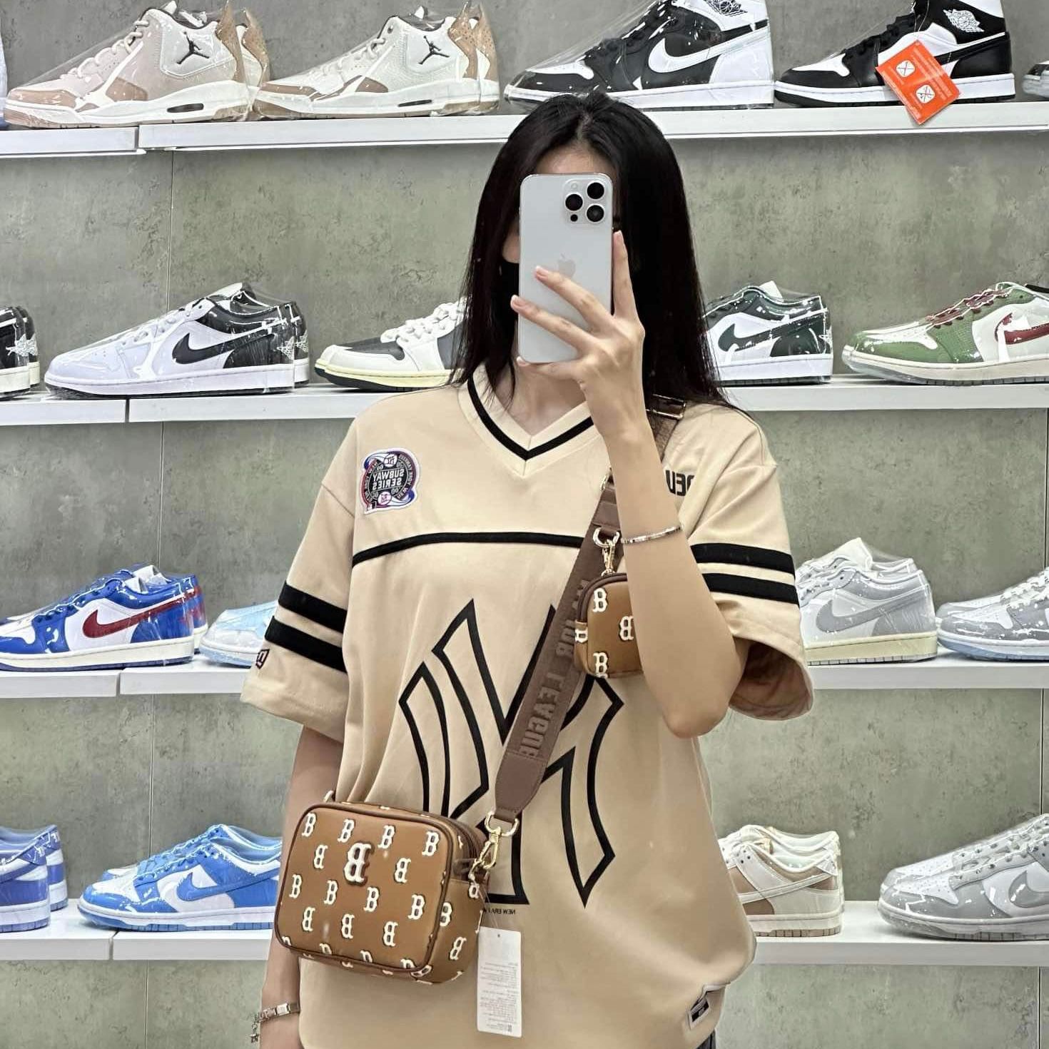  Áo Thun Jersey New Era  NY Cream  13505020 