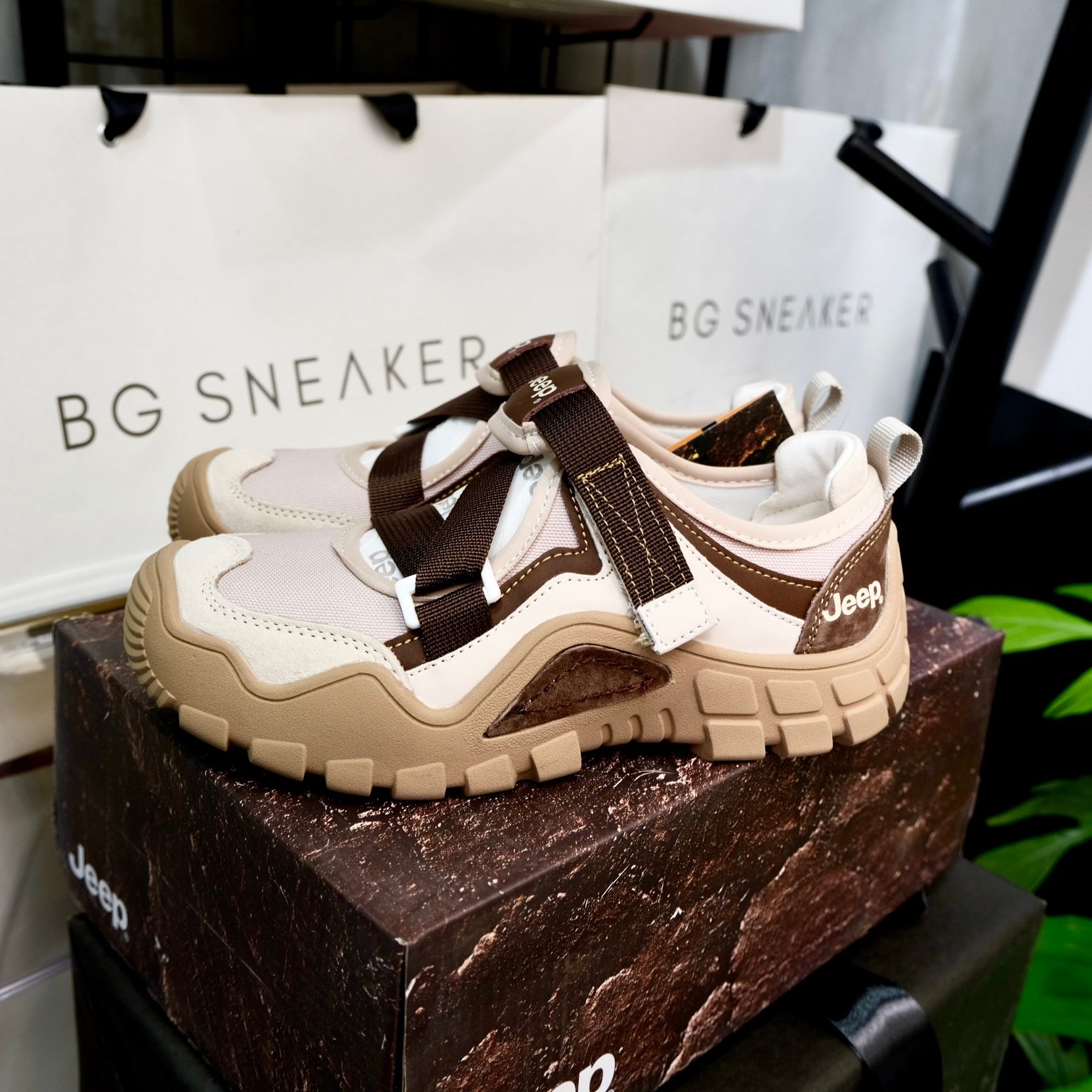  Giày Jeep Mary Jane Velcro ''Choco'' [PD241WAS873] 