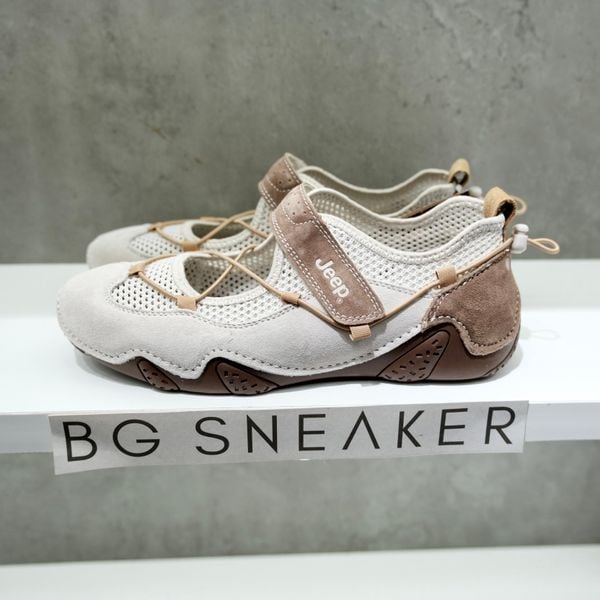  GIÀY Jeep Retro Running Begie  Brown  PX241WAS932 