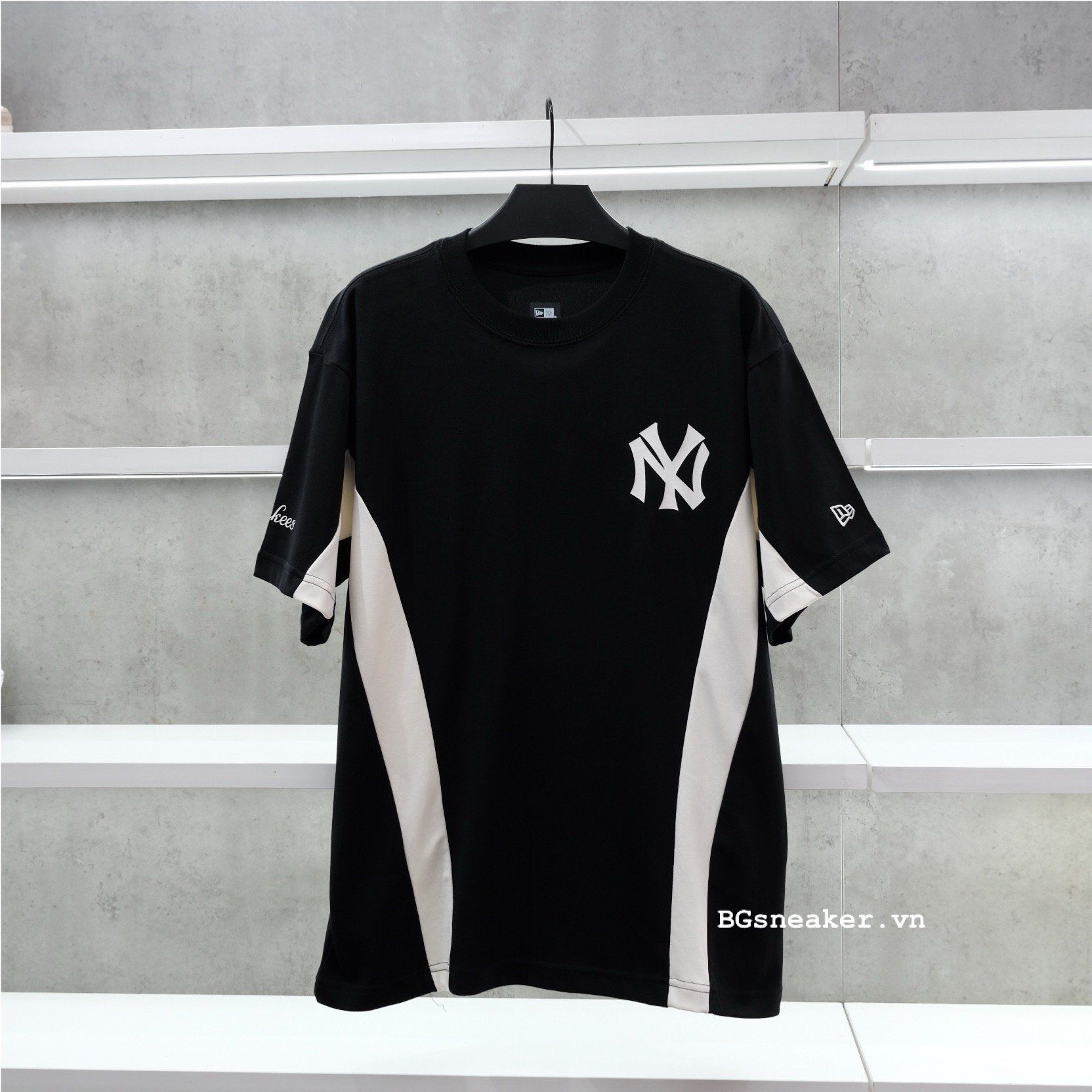  Áo thun New Era NY Black White  19228386 