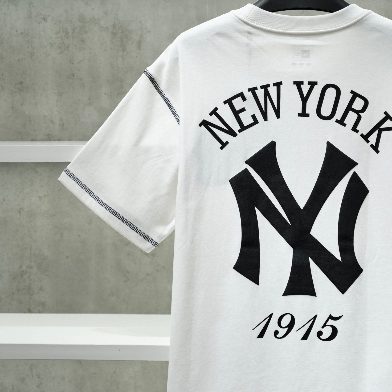  Áo Thun New Era NY White BLack 13334578 