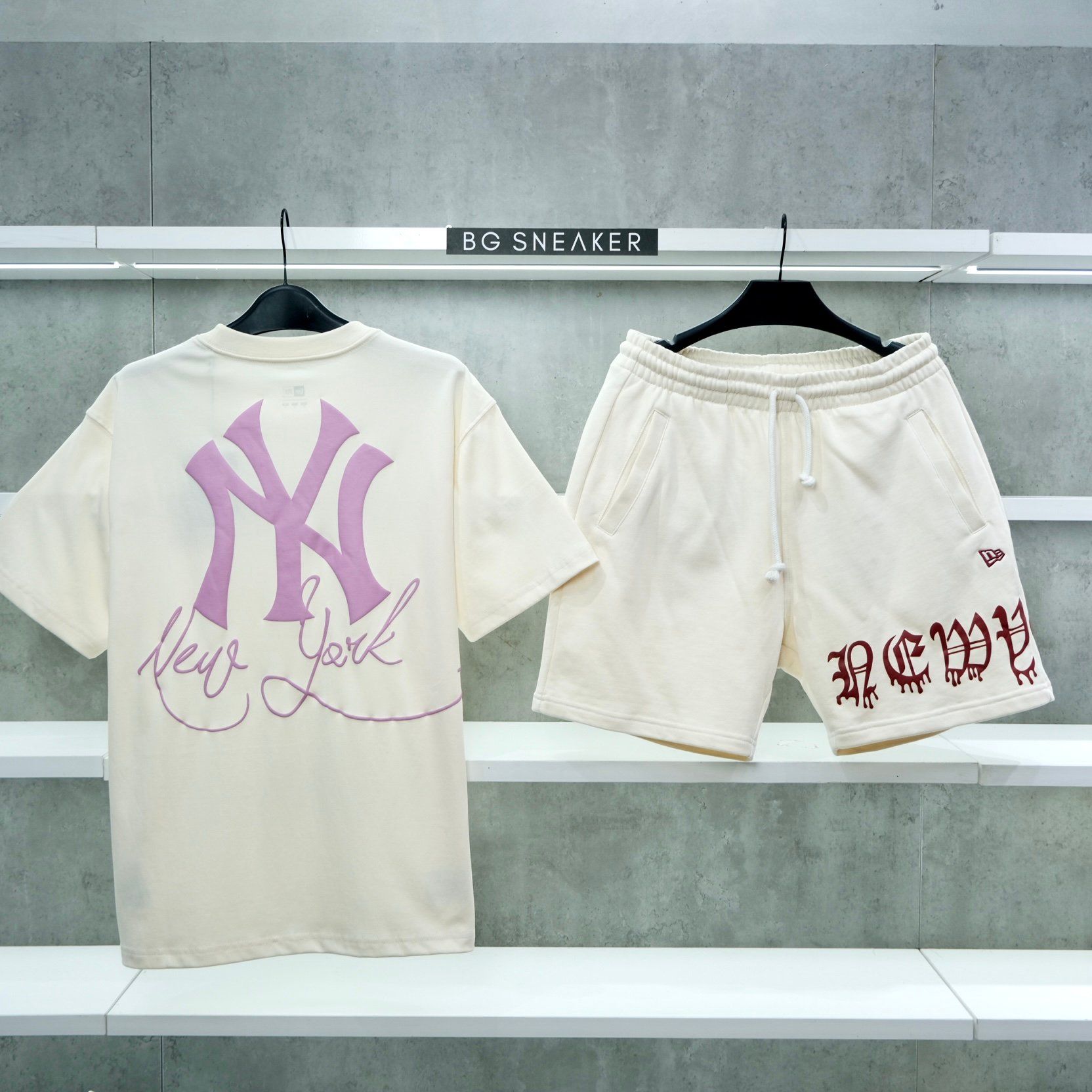  Áo Thun New Era NY Cream Pink 13225493 