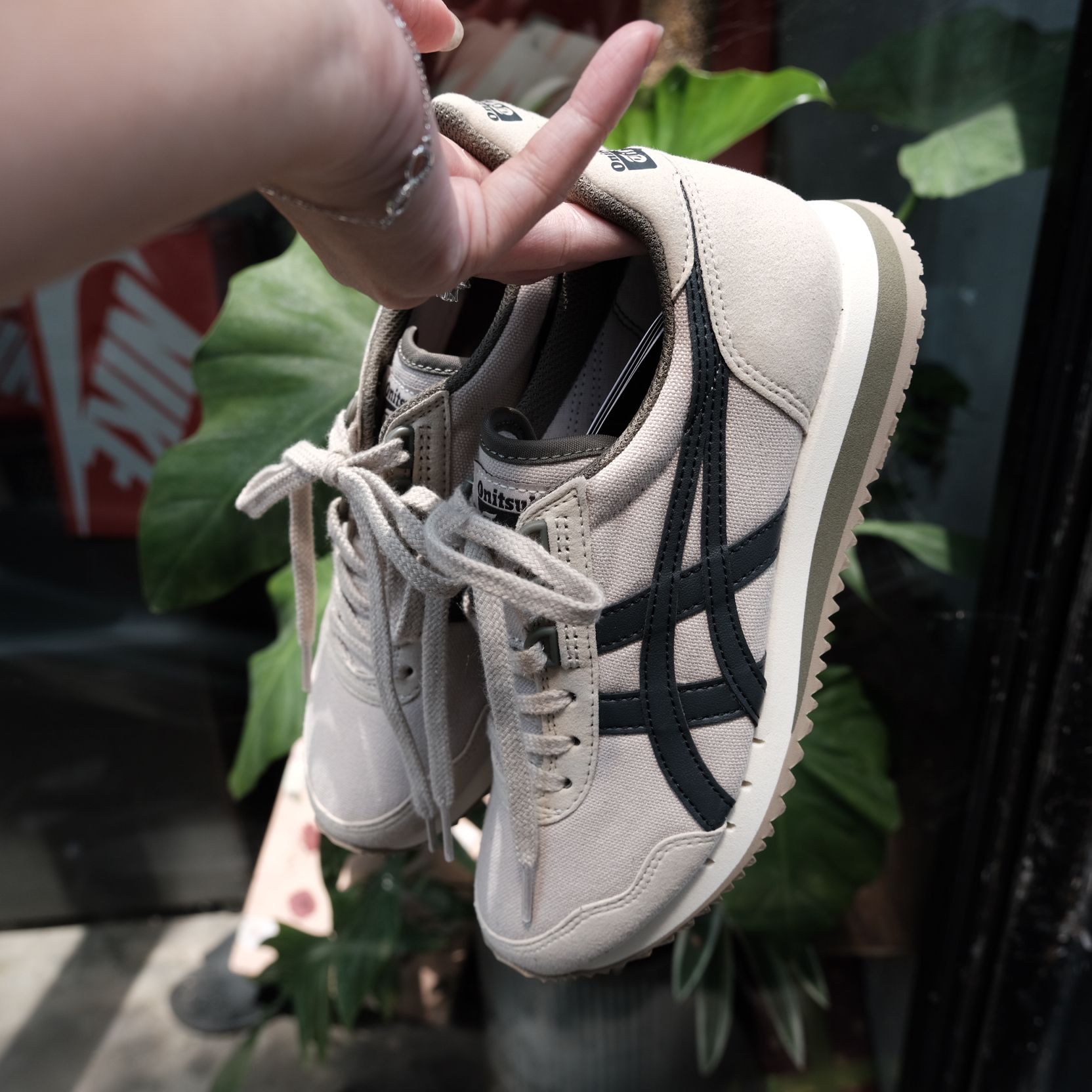  Giày Onitsuka Tiger Dualio Cream Grey Green  1183A856-201 