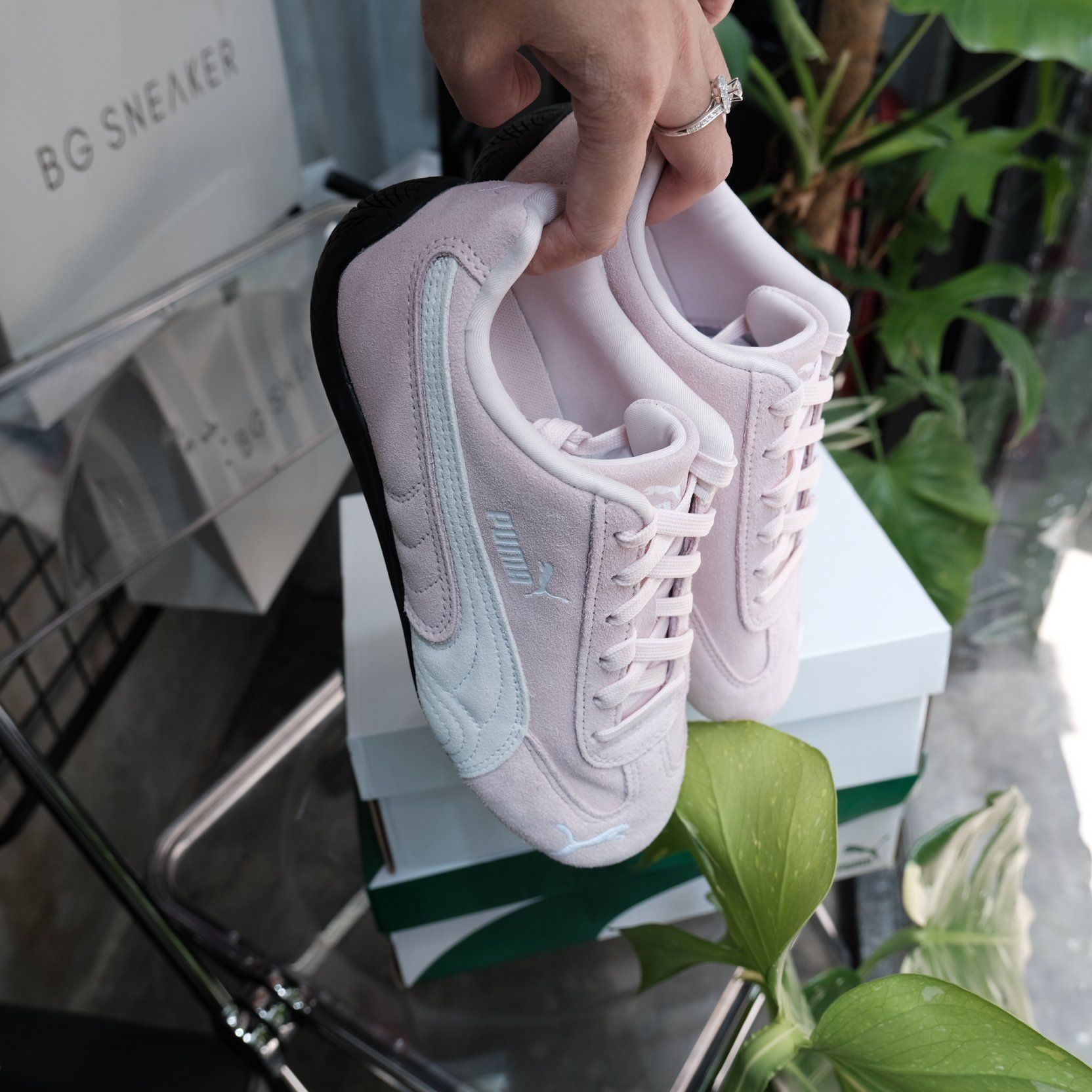  Giày Puma Speedcat OG Pink White 400986 04 