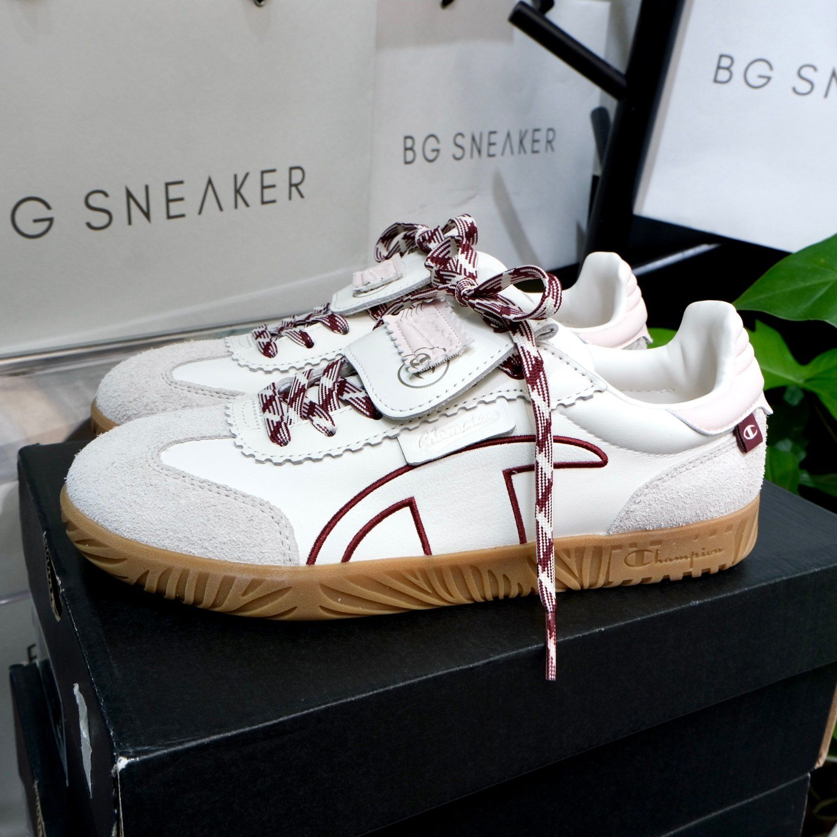  Giày Champion Essentials Champ T-Trainer ' White/Red ' [ U5AFCTW15K2 ] 