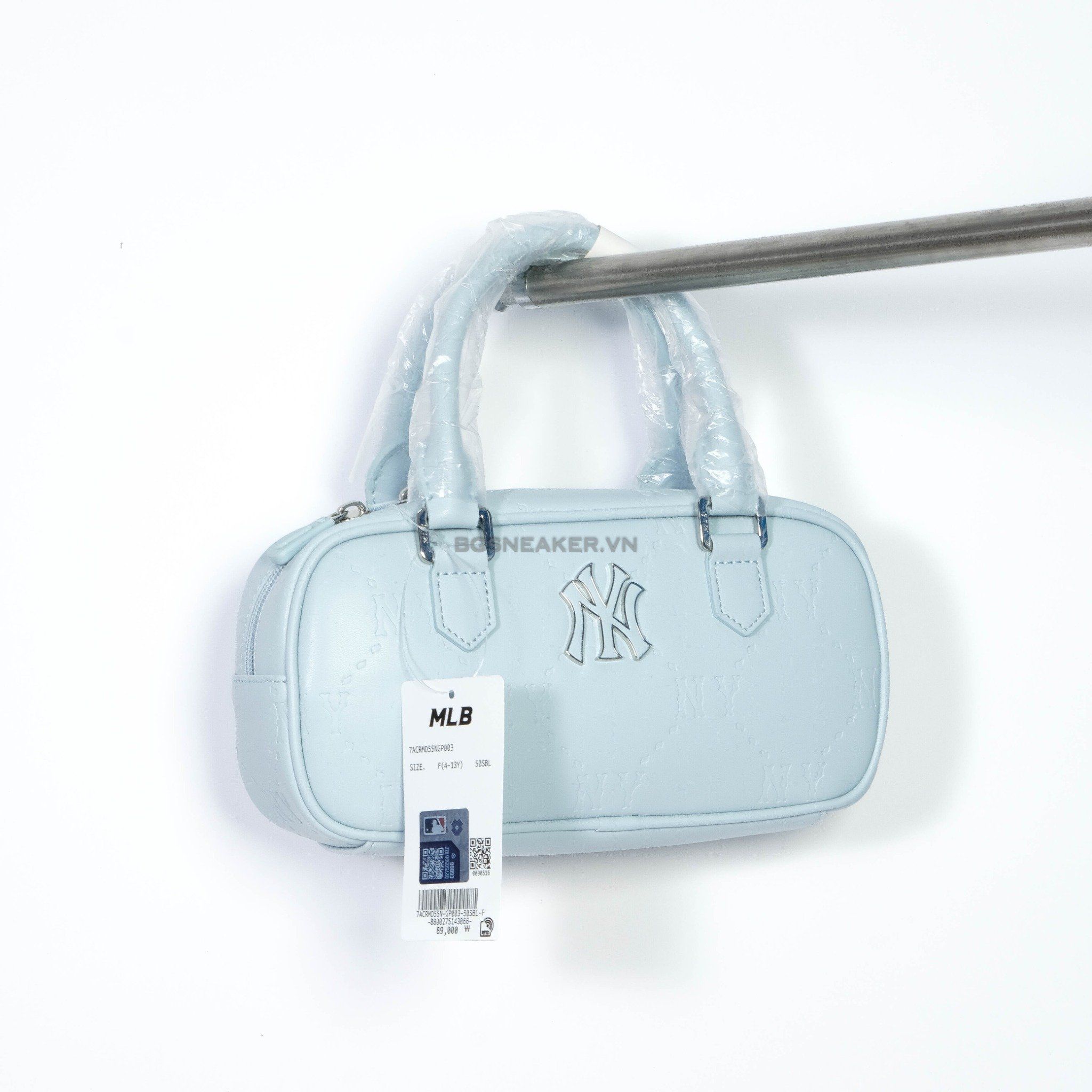  Túi MLB NY Classic Monogram Jacquard NY Baby Blue bag 7ACRMD55N 50SBL 