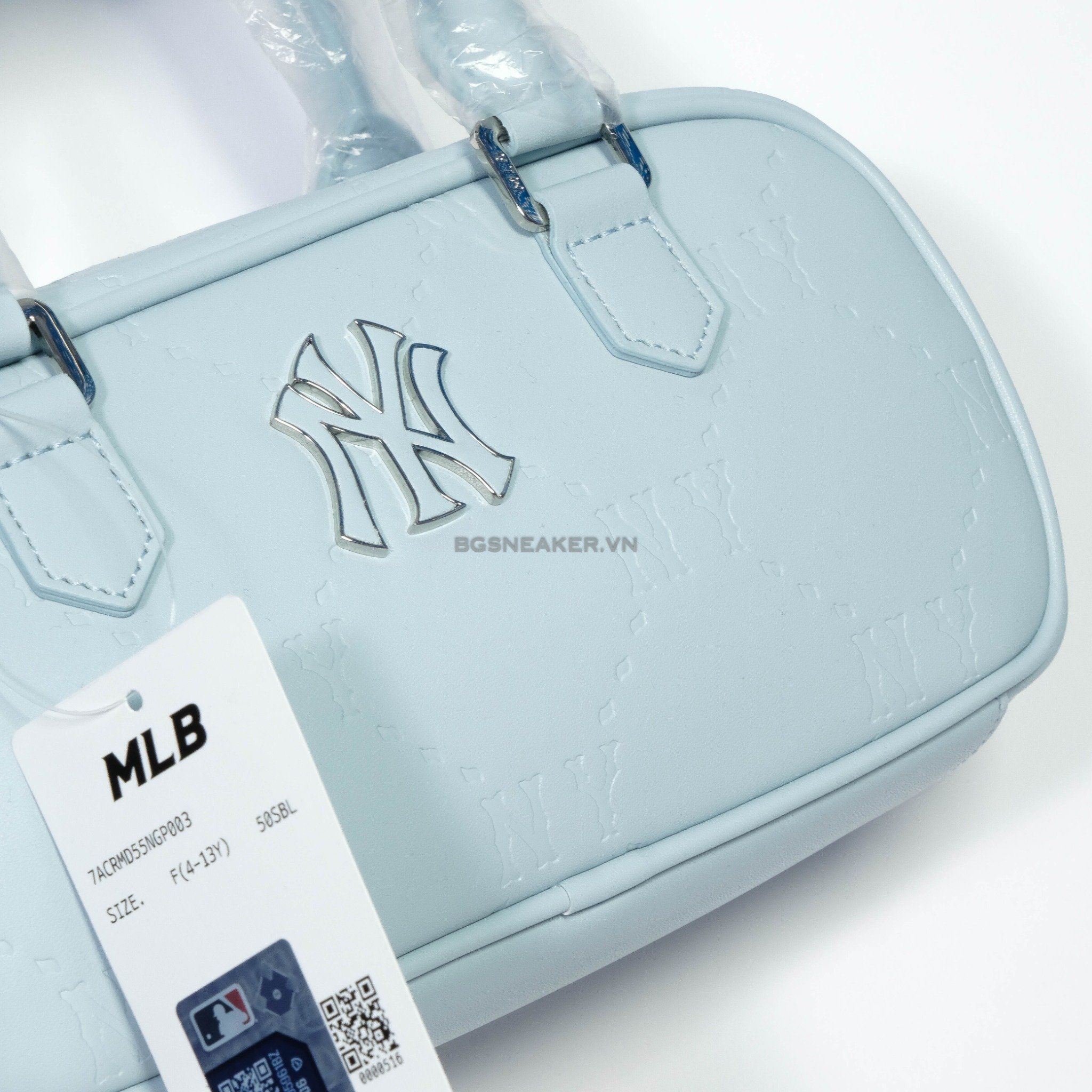  Túi MLB NY Classic Monogram Jacquard NY Baby Blue bag 7ACRMD55N 50SBL 