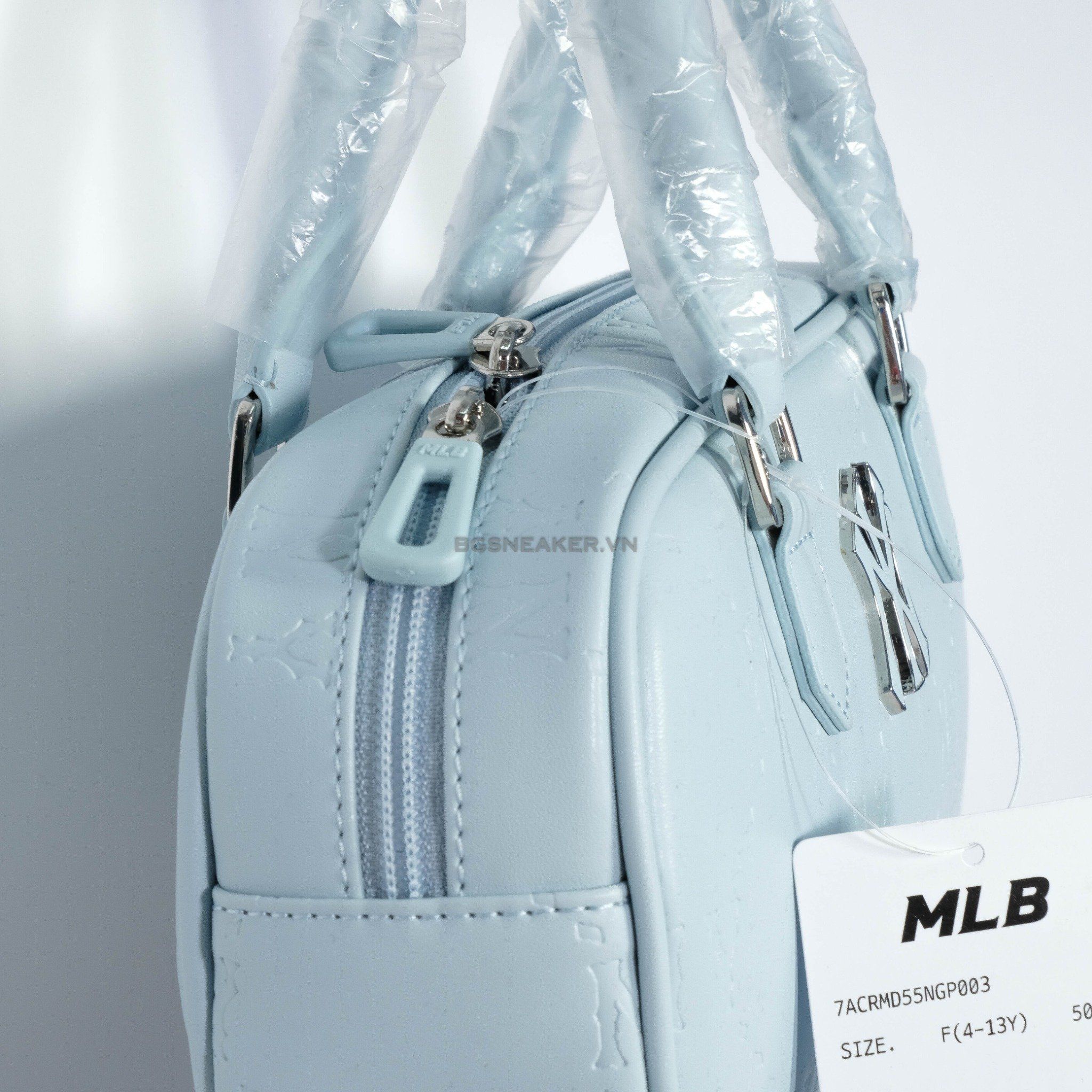  Túi MLB NY Classic Monogram Jacquard NY Baby Blue bag 7ACRMD55N 50SBL 