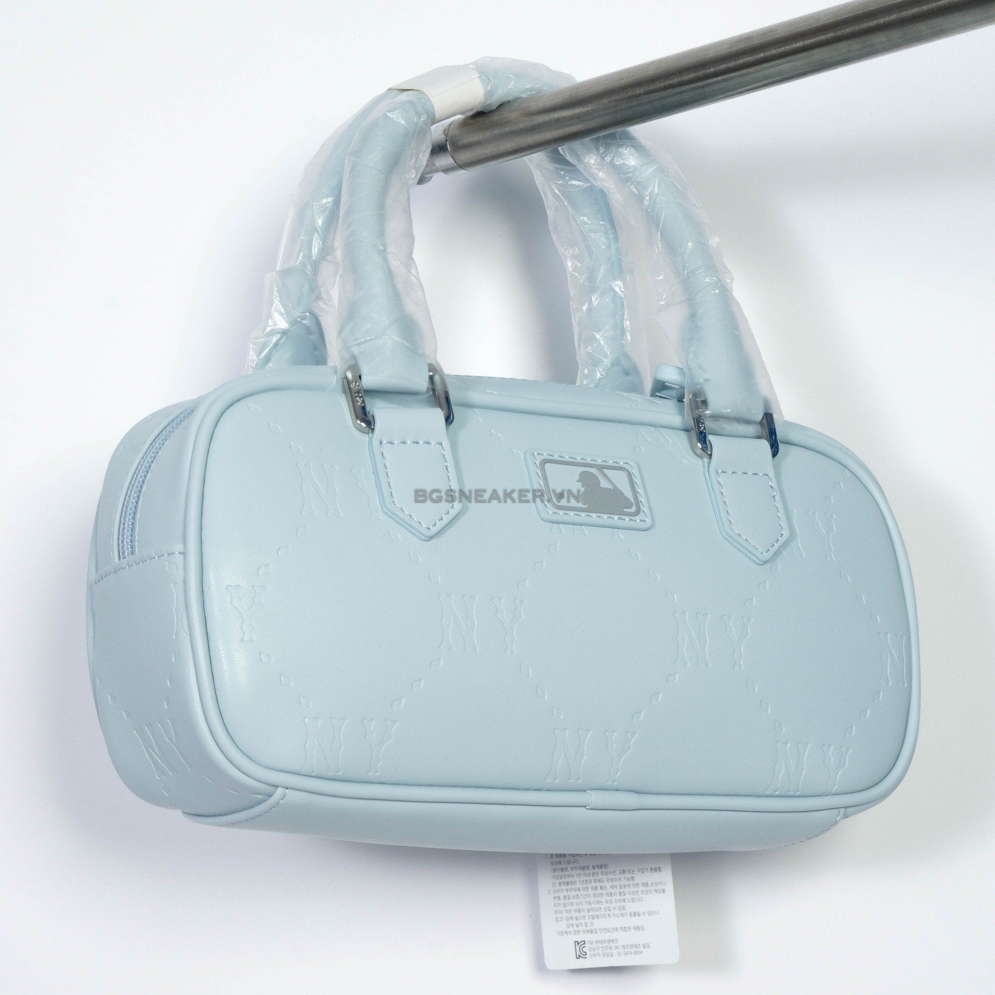 Túi MLB NY Classic Monogram Jacquard NY Baby Blue bag 7ACRMD55N 50SBL 