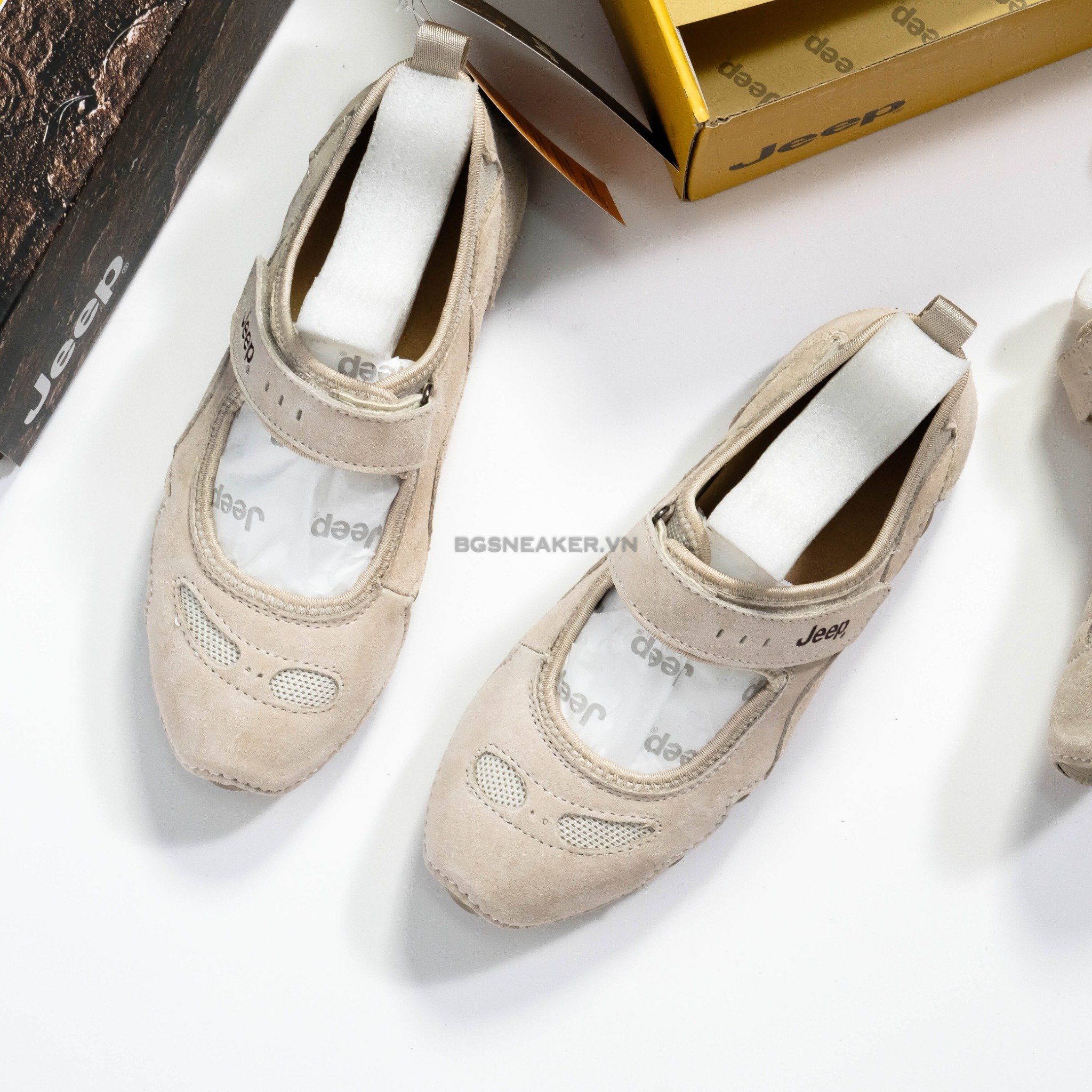  Giày Jeep Lifestyle Shoes Women ’s Low-top Grey [ PX231WSA575 ] 