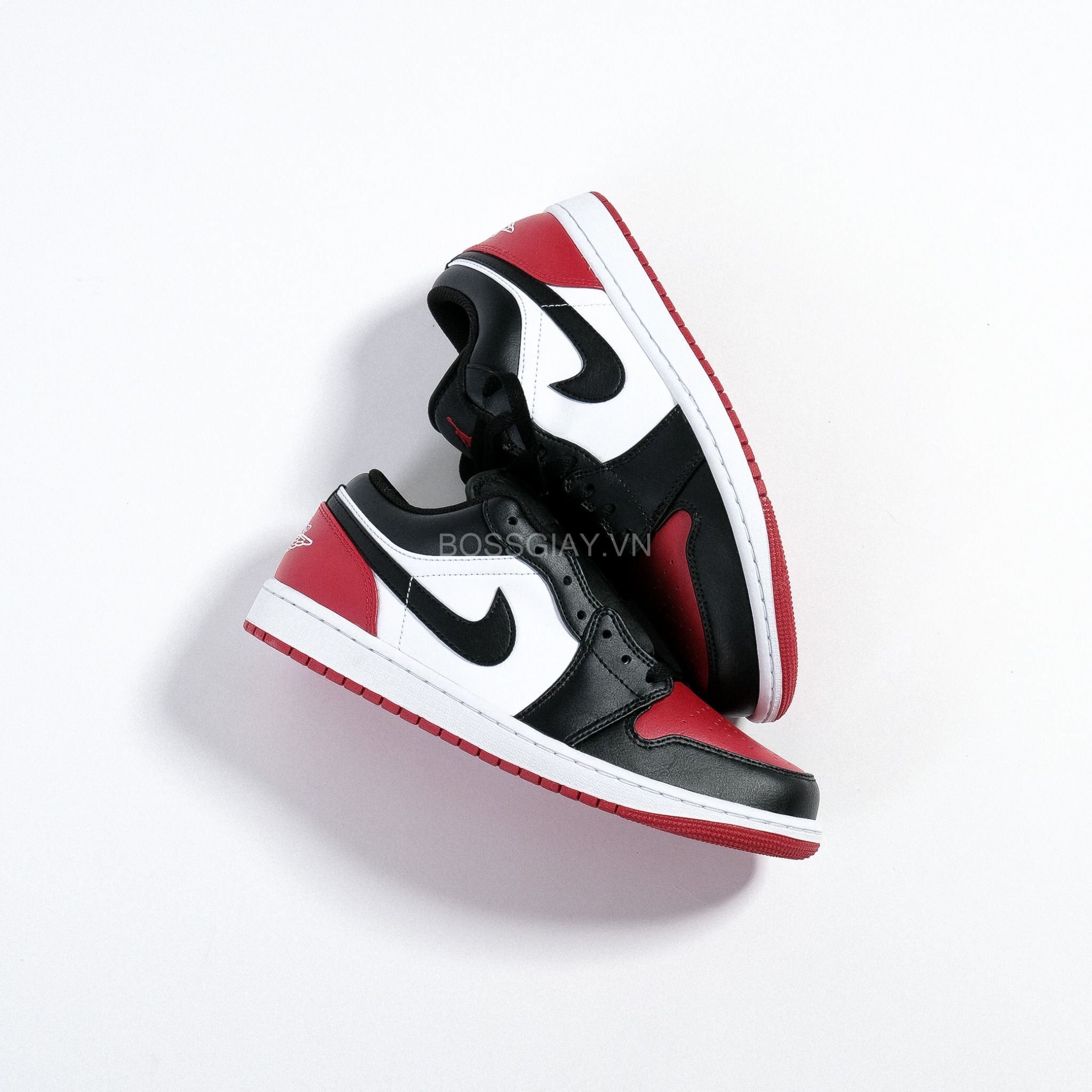  Nike Air Jordan 1 Low Bred Toe 553558 - 161 