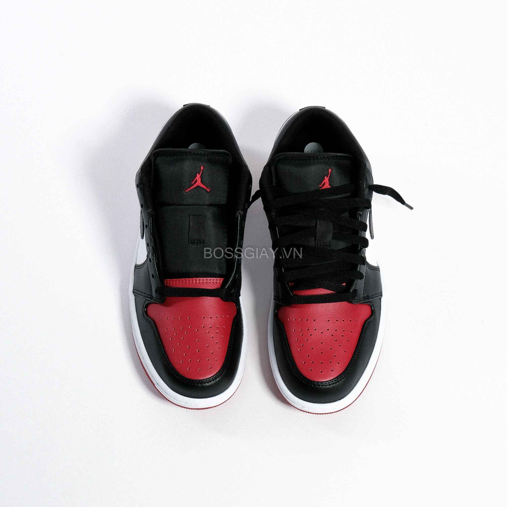  Nike Air Jordan 1 Low Bred Toe 553558 - 161 