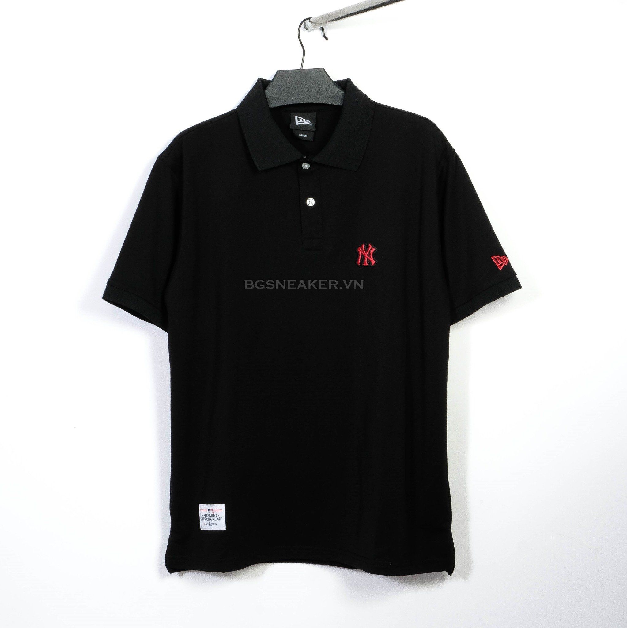  Áo Thun Polo New Era New York Yankees Black Logo Red 13553566 