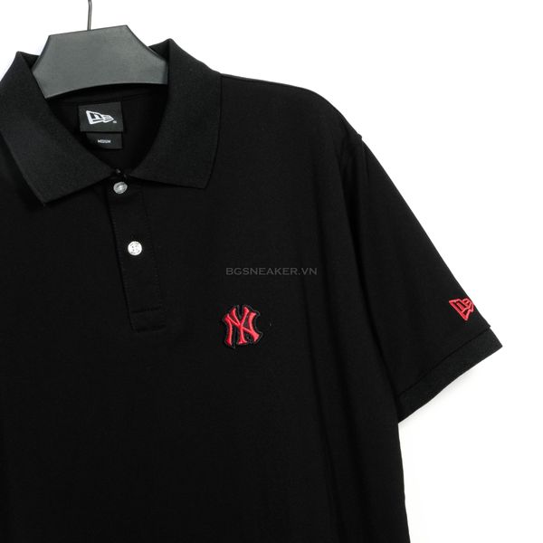  Áo Thun Polo New Era New York Yankees Black Logo Red 13553566 