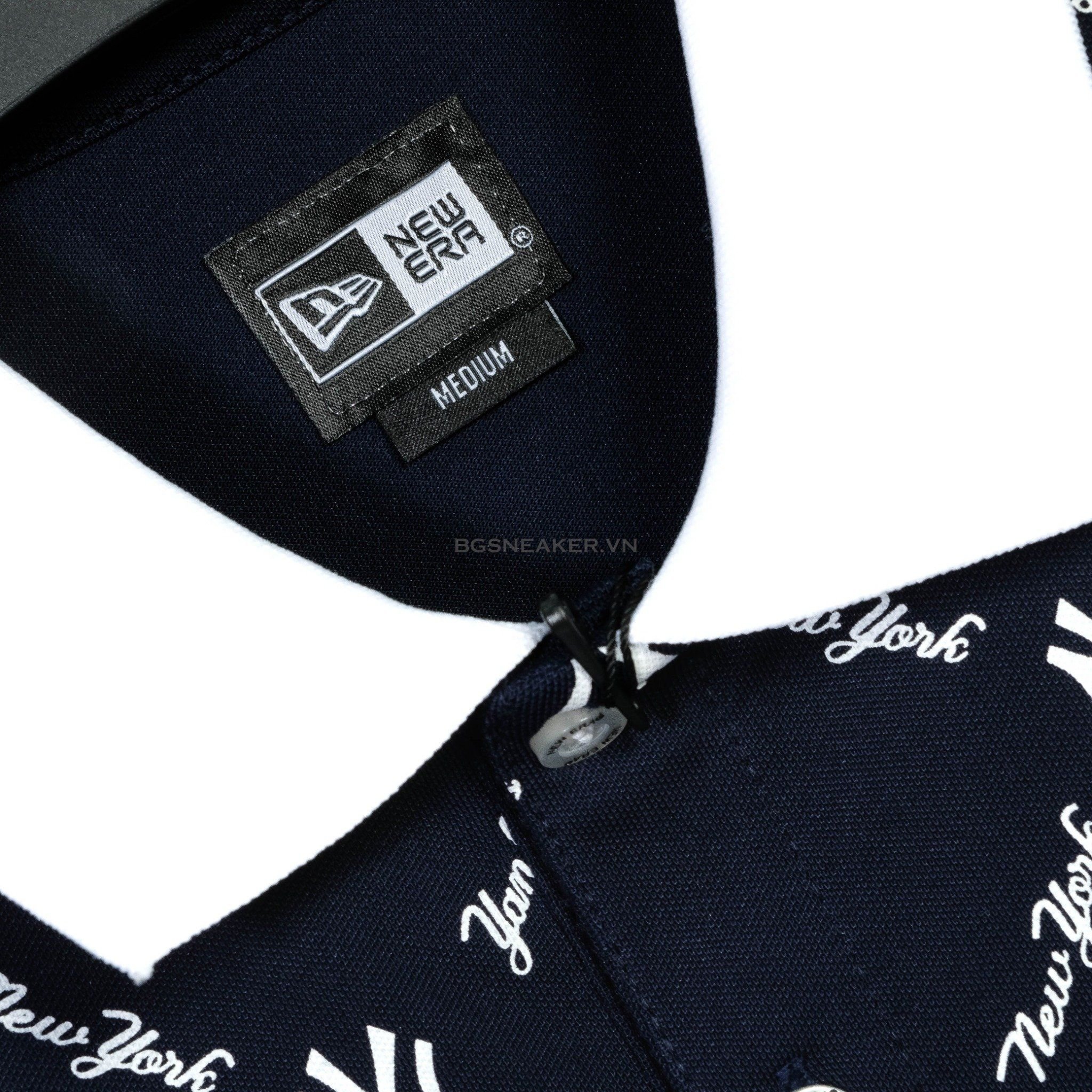  Áo Thun Polo New Era New York Yankees Mono White Navy 13655485 