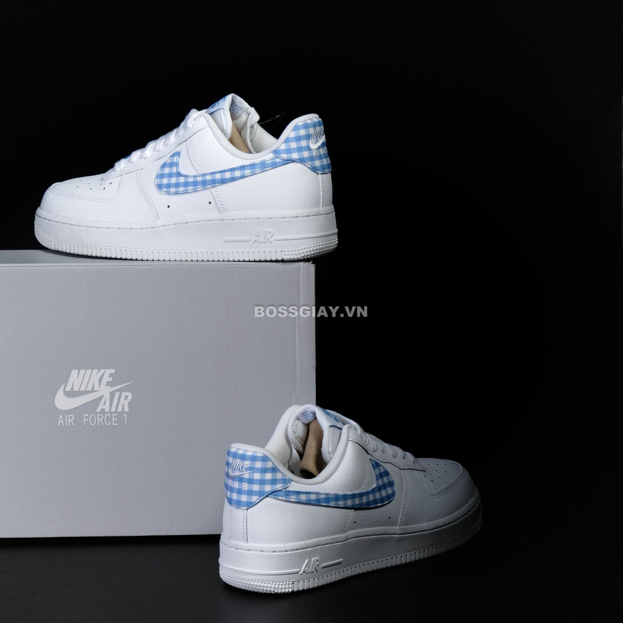  Nike Air Force 1 Low Blue Gingham DZ2784-100 