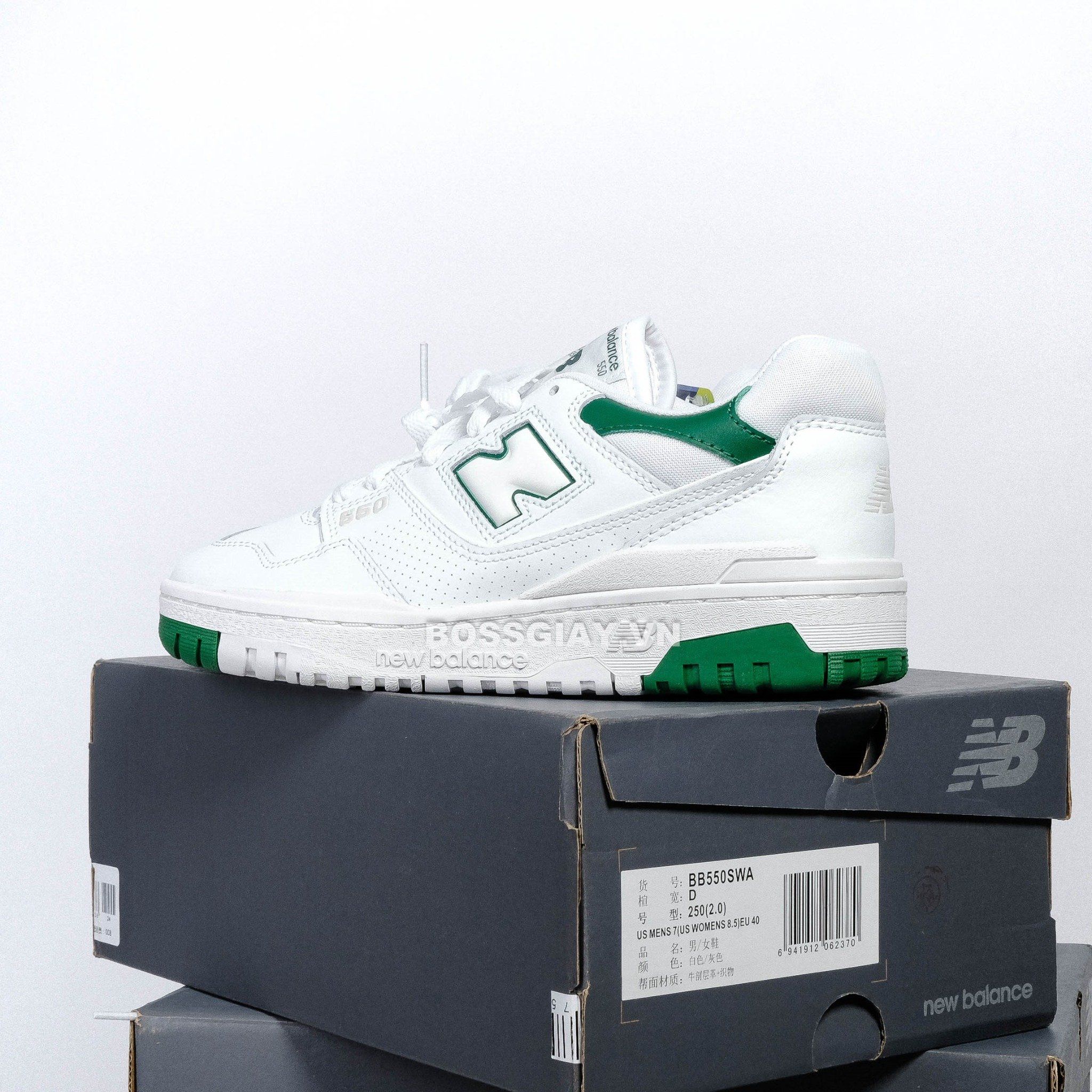  New Balance 550 White Green Cream BB550SWB 