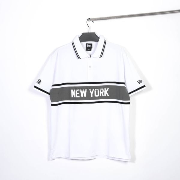  Áo Thun Polo New Era NEW YORK White Black 13555885 