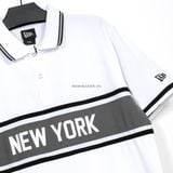  Áo Thun Polo New Era NEW YORK White Black 13555885 