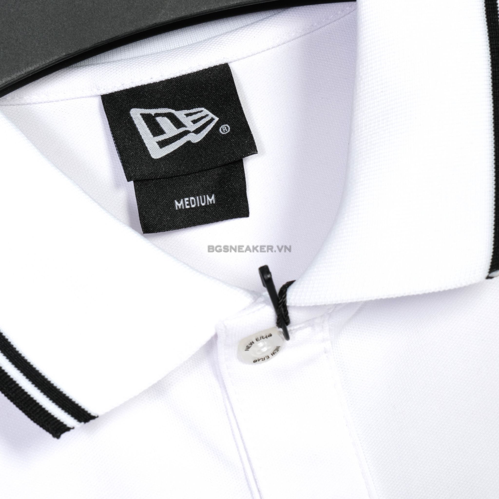  Áo Thun Polo New Era NEW YORK White Black 13555885 