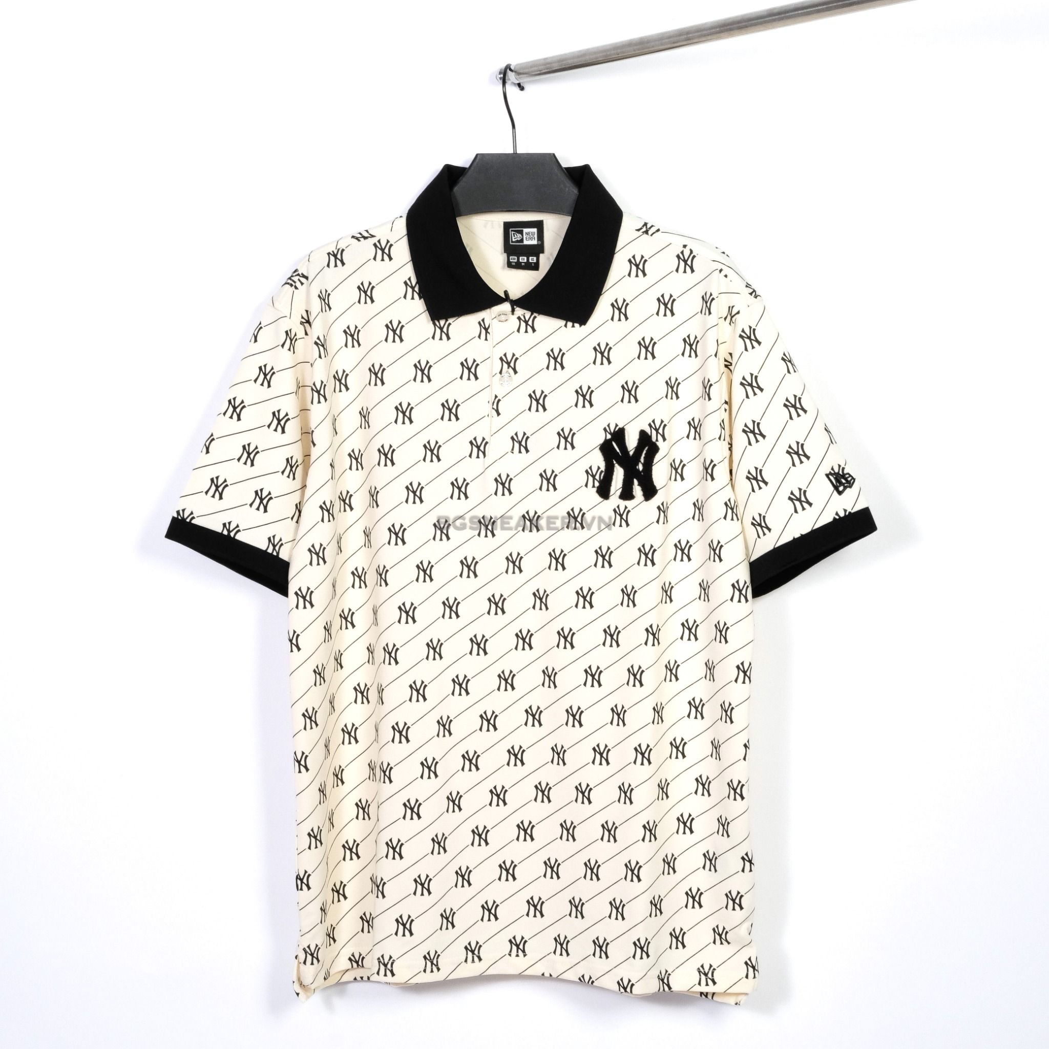  Áo Thun Polo New Era Mono Black White 15678423 
