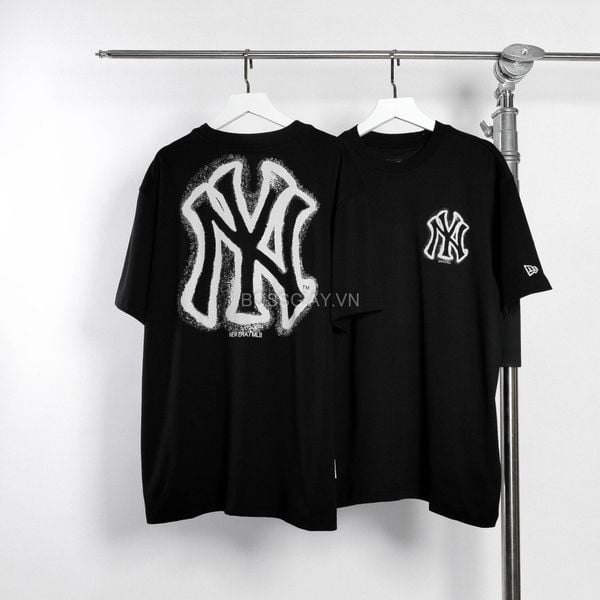  Áo Thun New Era  NY New York Yankees Painted Big Logo Black 13334698 