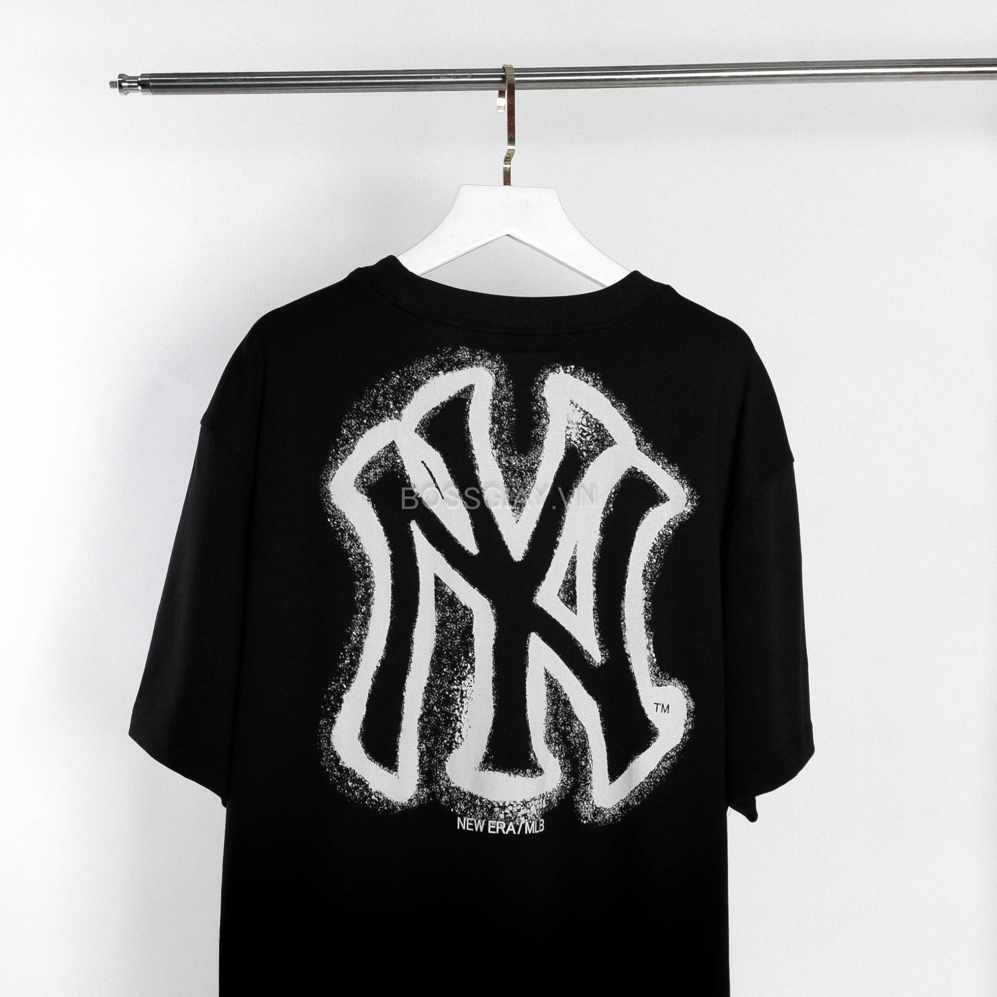  Áo Thun New Era  NY New York Yankees Painted Big Logo Black 13334698 