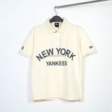  Áo Polo  New Era New York Yankees  Cream Black 13335887 