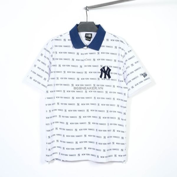  Áo Thun Polo New Era Mono logo Cream Navy 15678421 